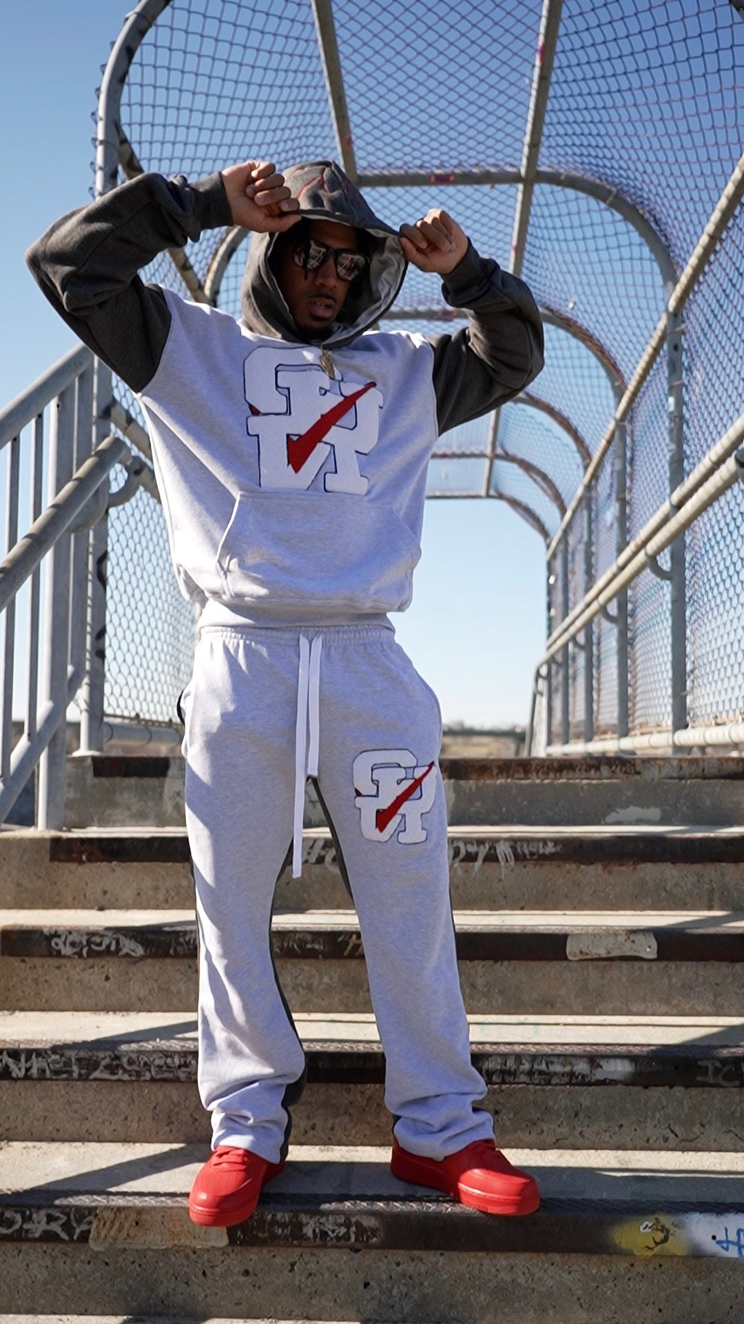 Classic C.U.N Logo 2-Tone Sweatpants