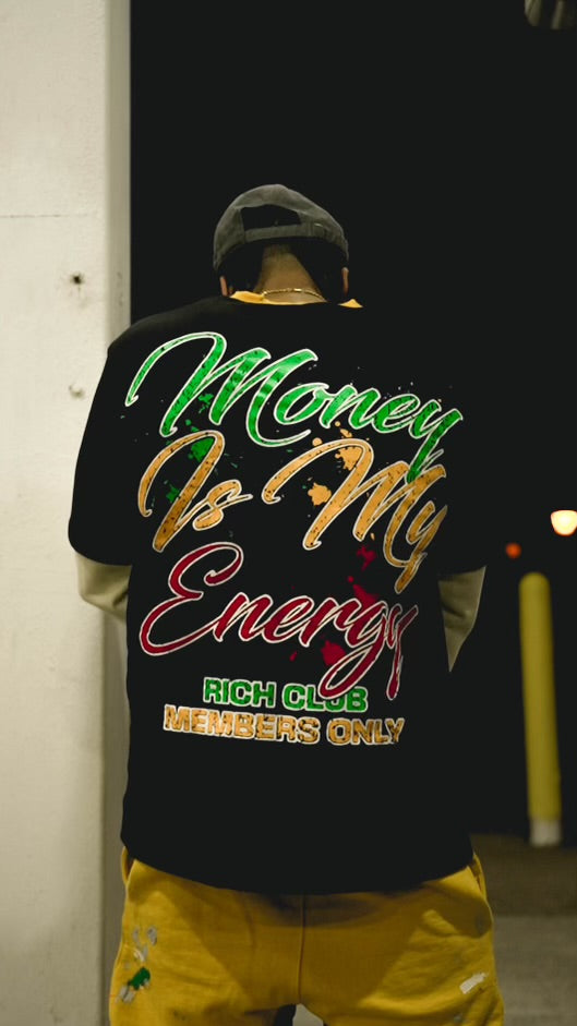 Money Is My Energy Double Layer Tee