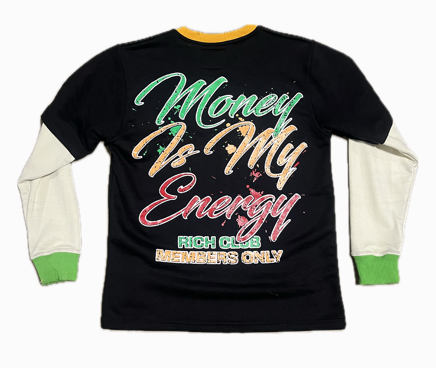 Money Is My Energy Double Layer Tee