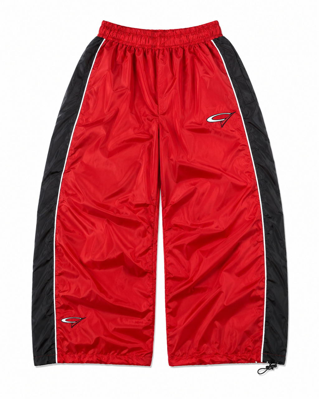 "Red Check" Ultra Baggy Nylon Pants