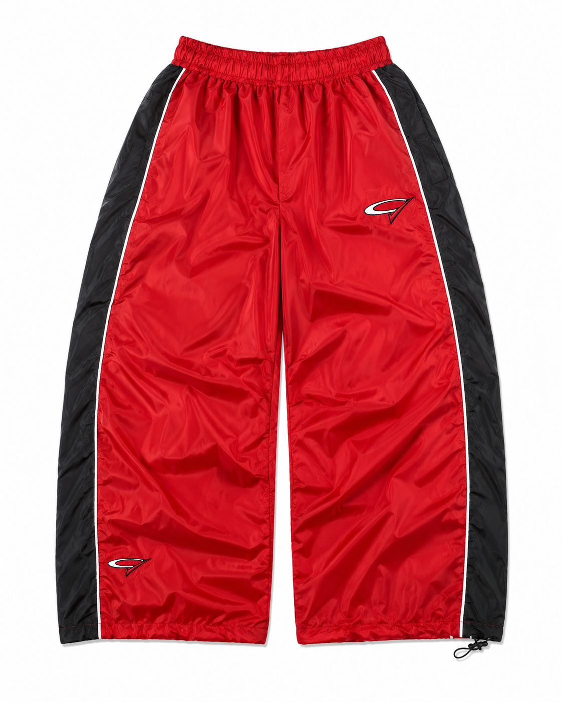 "Red Check" Ultra Baggy Nylon Pants