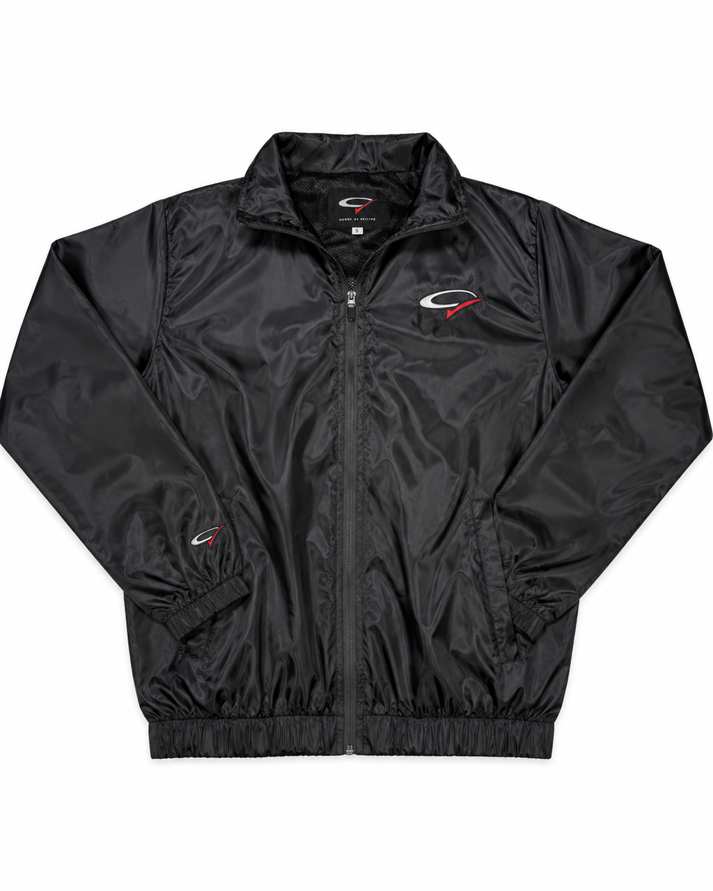 "Black Opp" Nylon Track Jacket
