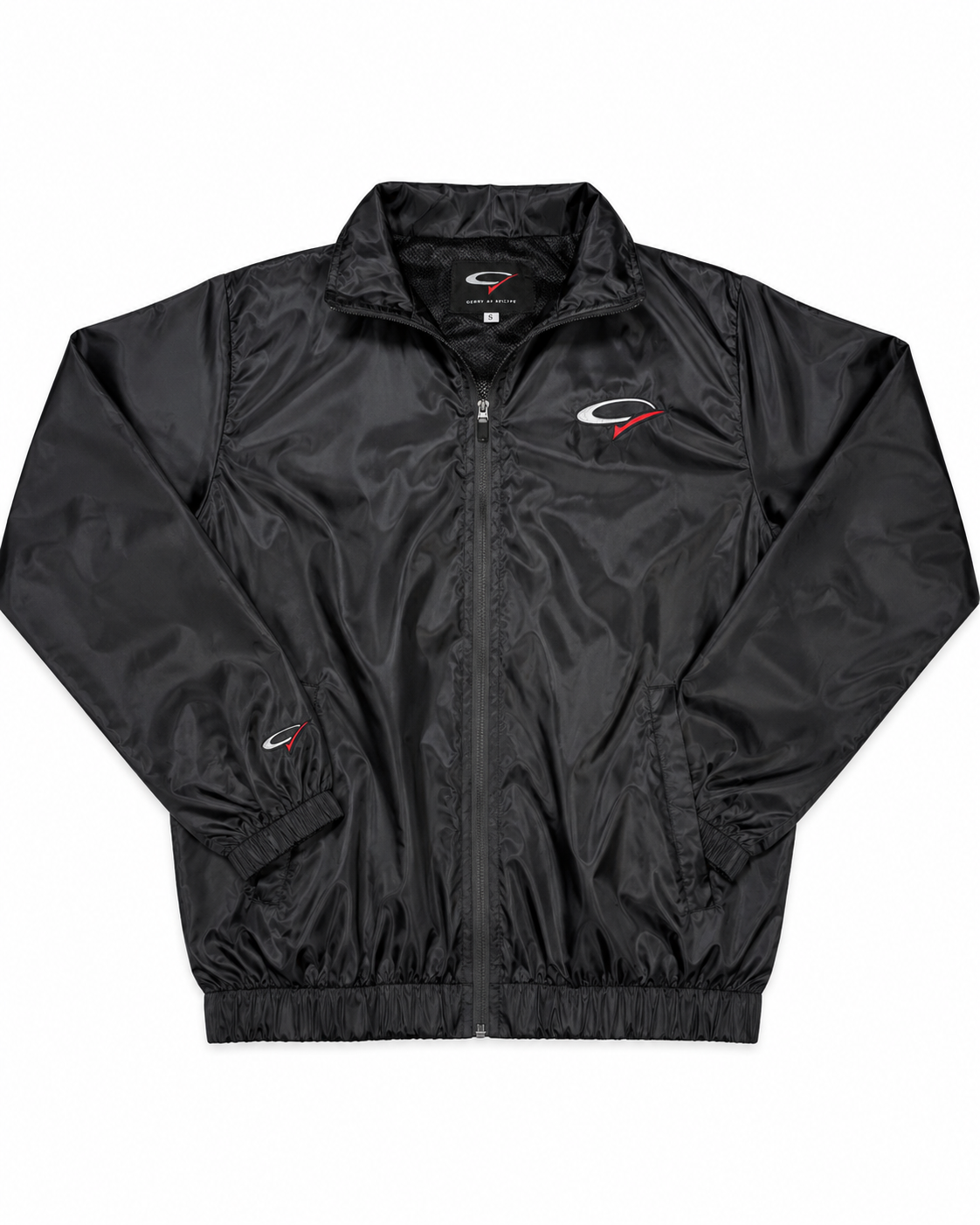 "Black Opp" Nylon Track Jacket