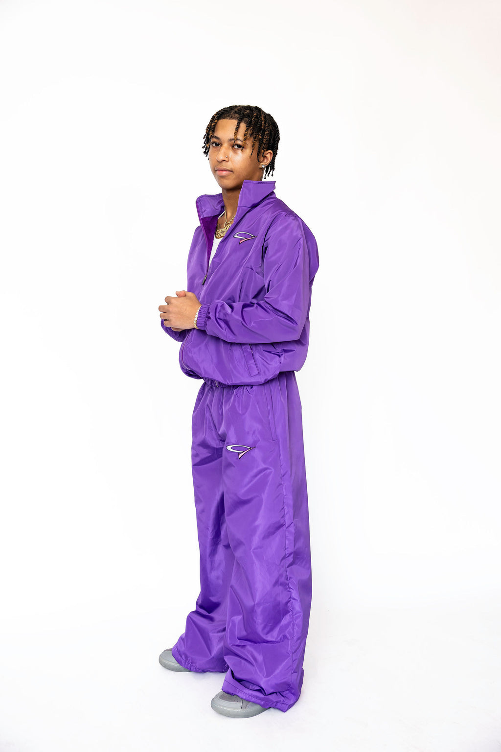 "Purple Reign" Ultra Baggy Nylon Pants