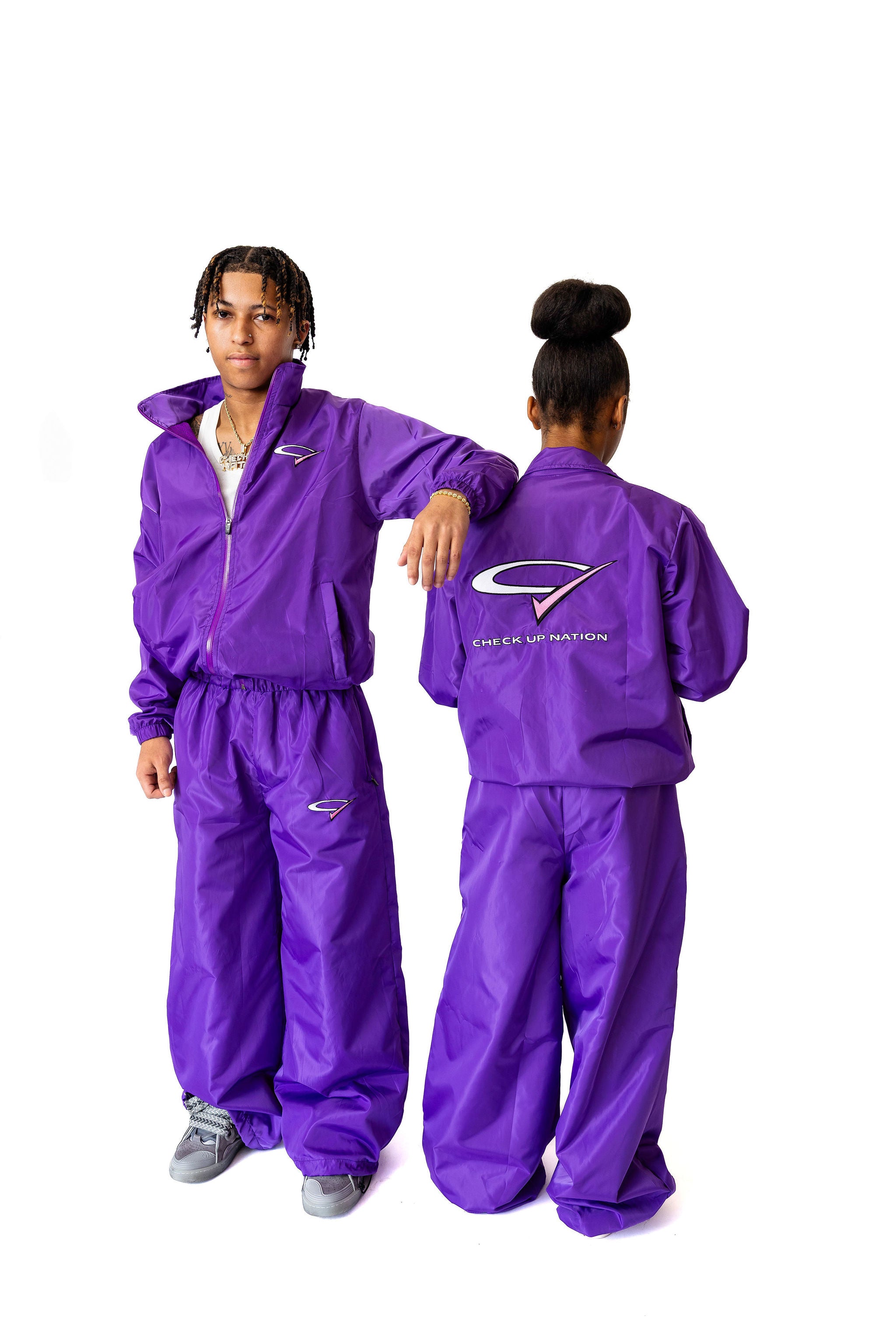 "Purple Reign" Ultra Baggy Nylon Pants