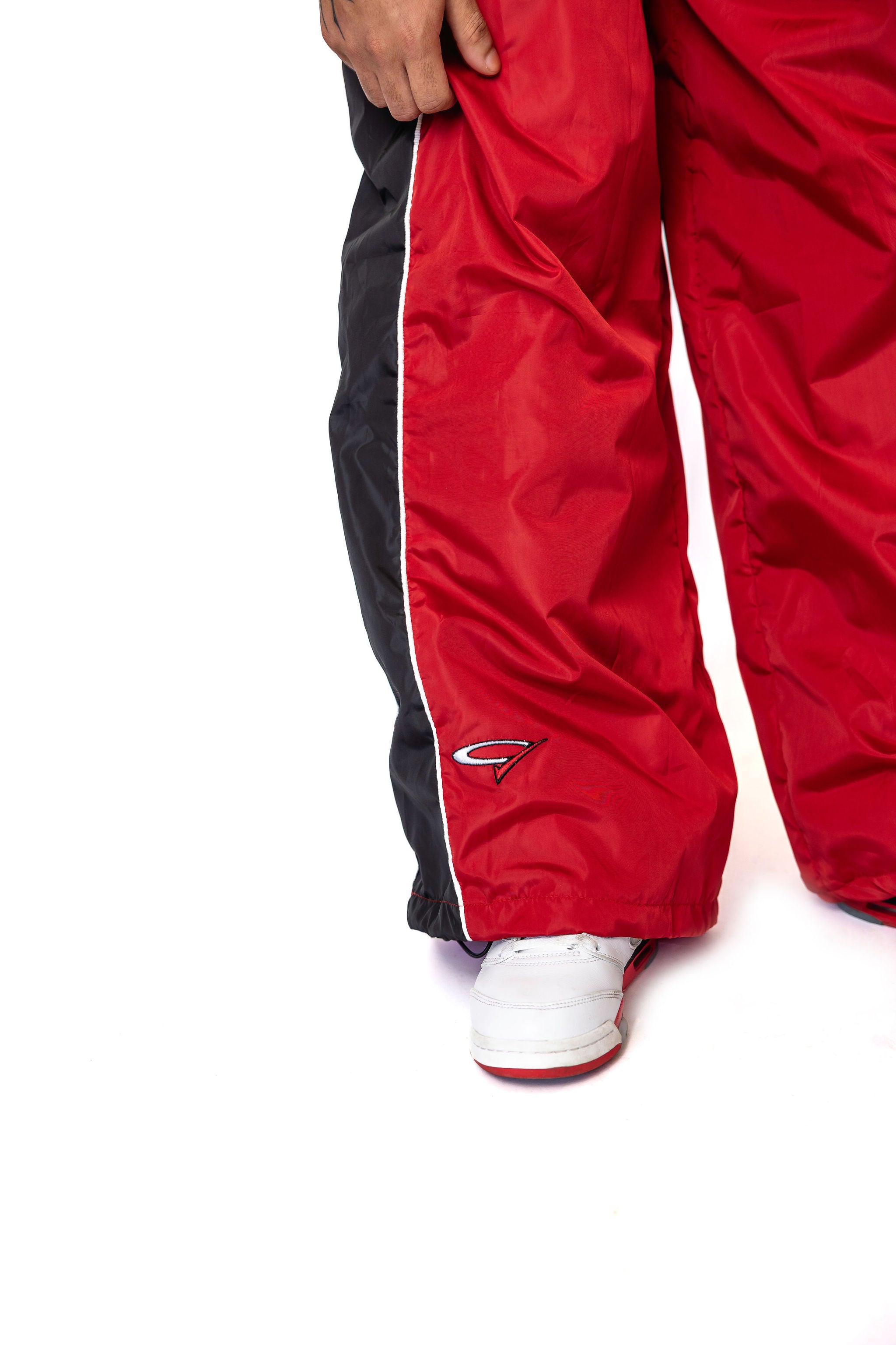 "Red Check" Ultra Baggy Nylon Pants