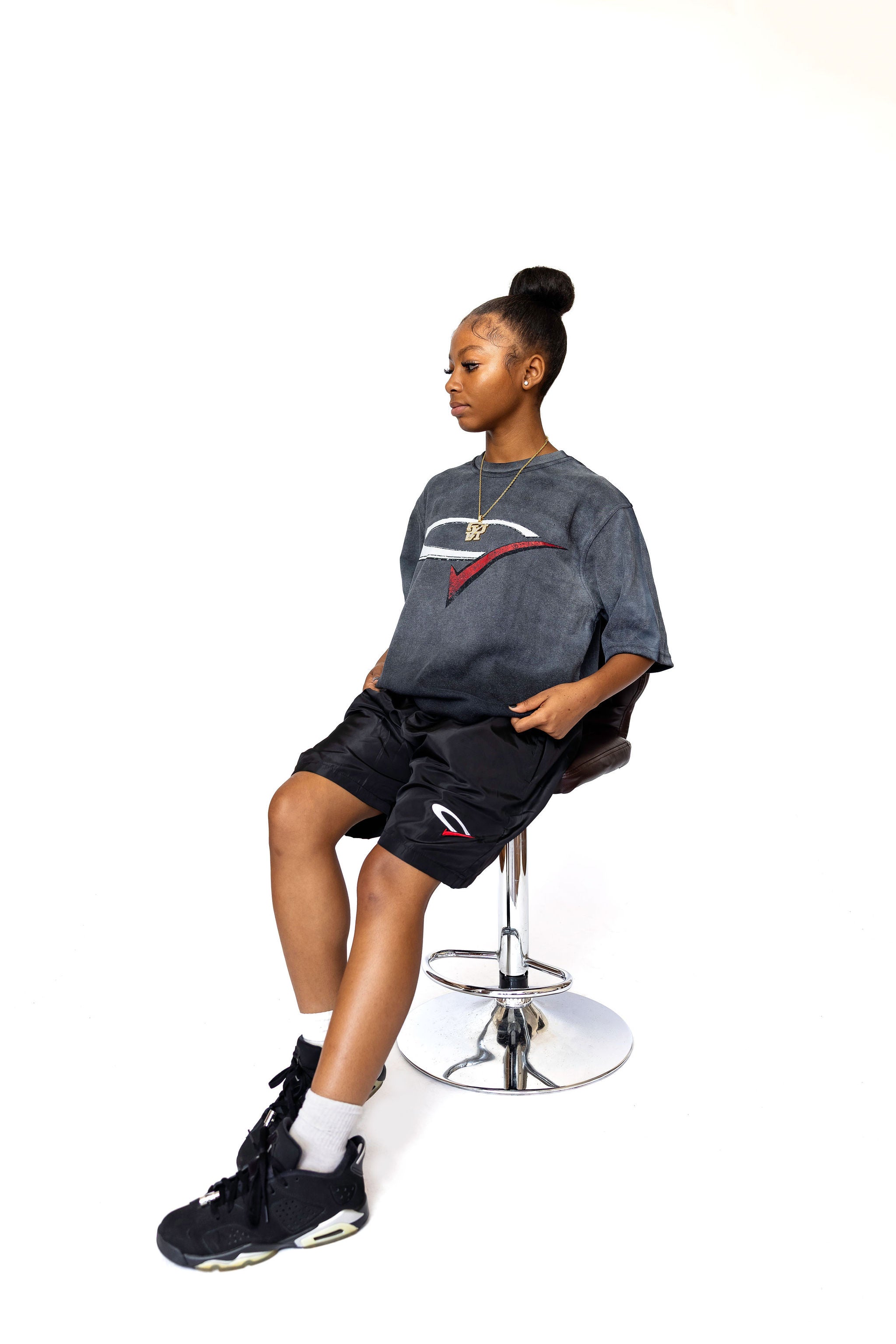 "Black Opp" Nylon Shorts
