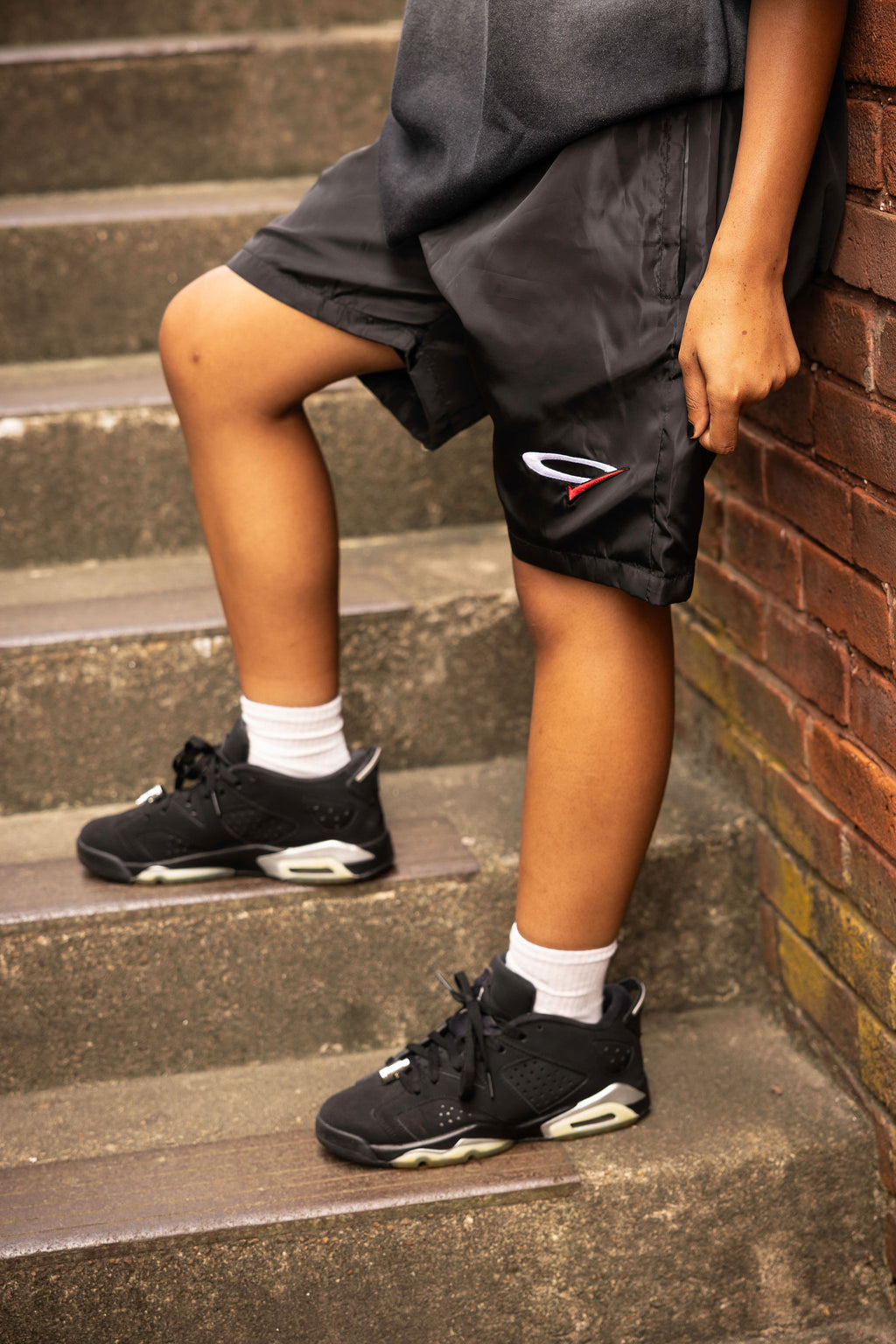 "Black Opp" Nylon Shorts