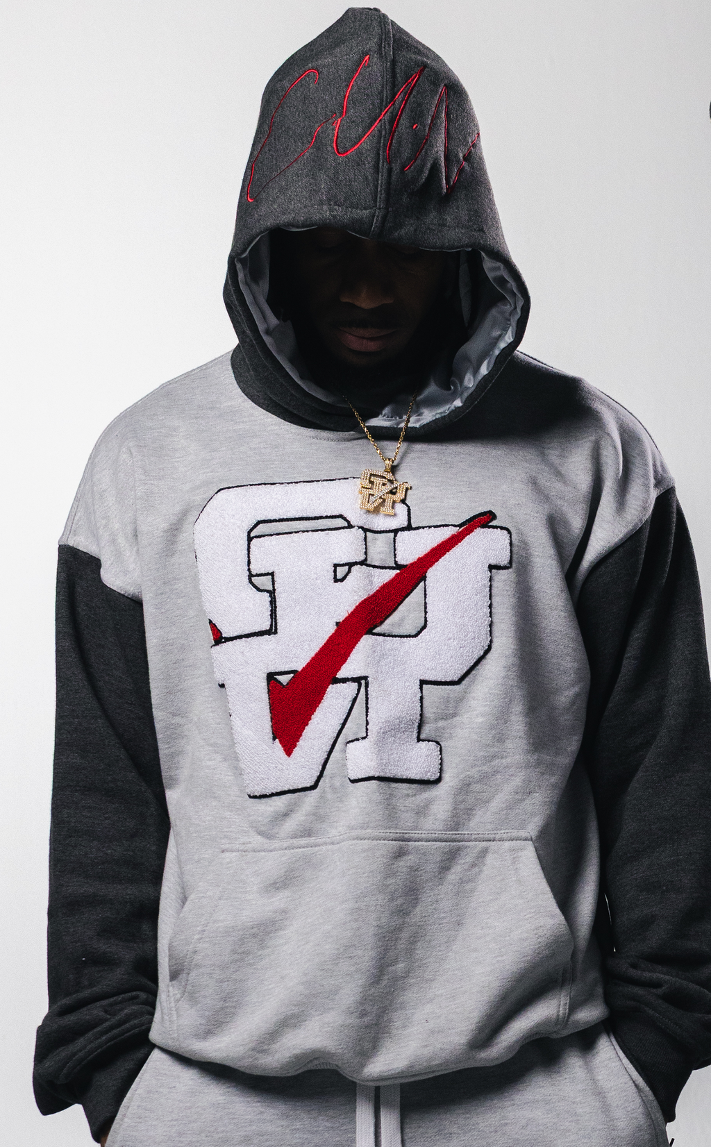 Classic C.U.N Logo 2-Tone Hoodie