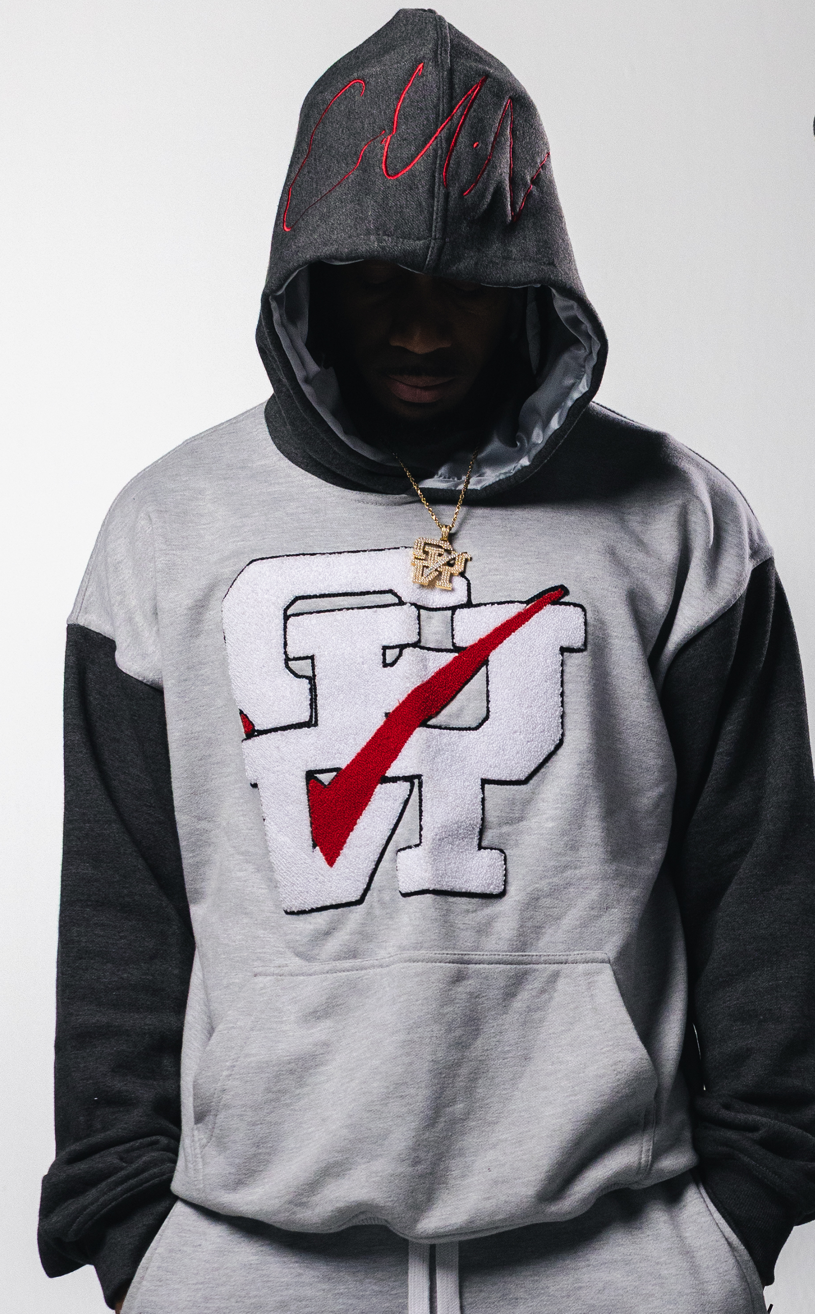 Classic C.U.N Logo 2-Tone Hoodie