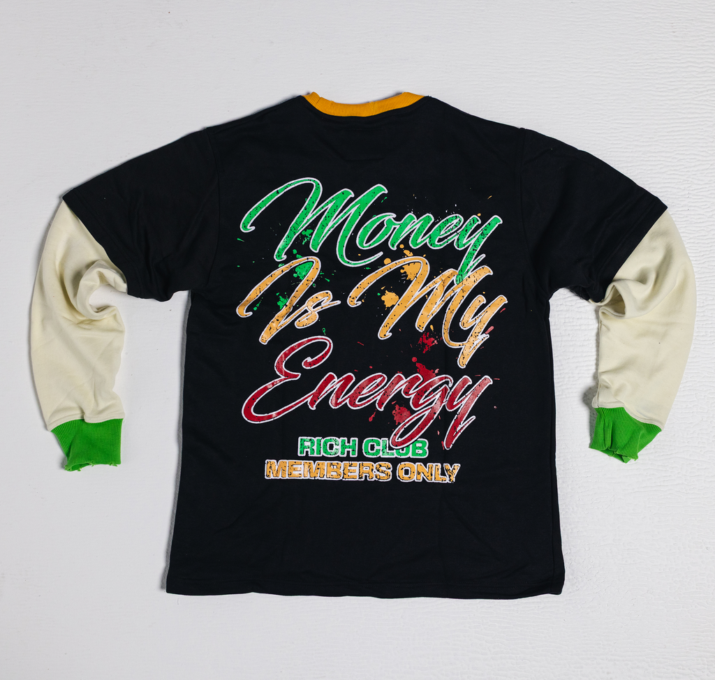 Money Is My Energy Double Layer Tee
