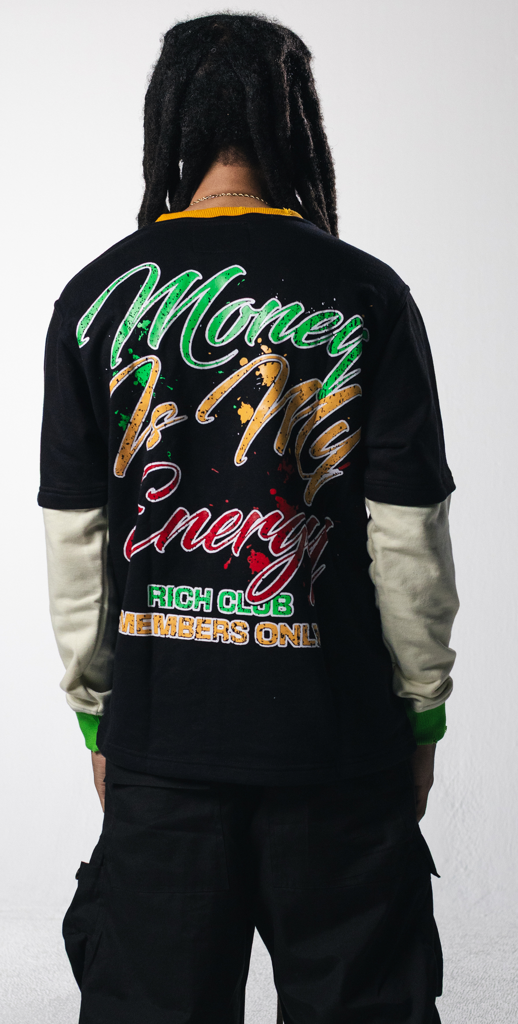 Money Is My Energy Double Layer Tee