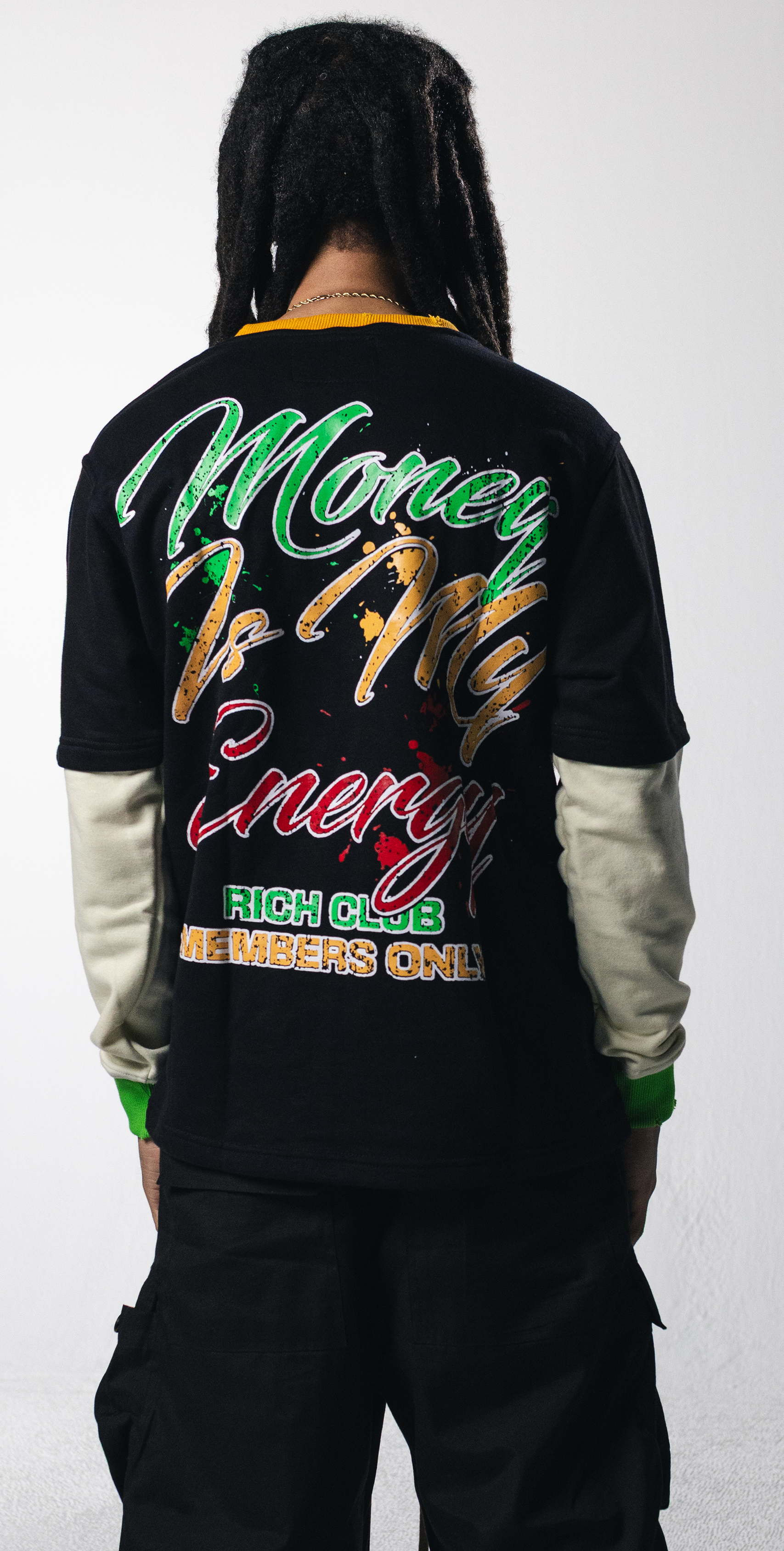 Money Is My Energy Double Layer Tee