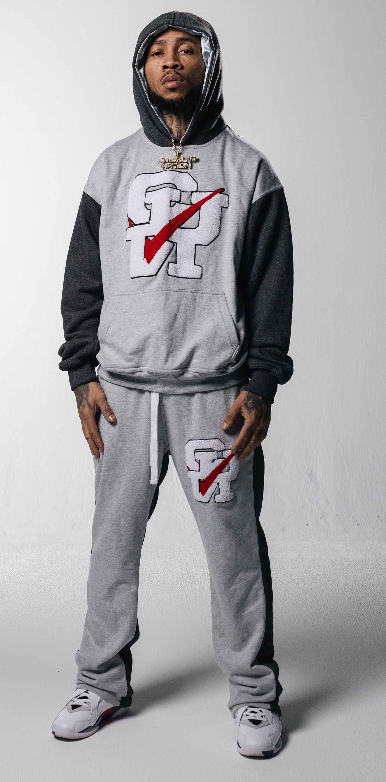 Classic C.U.N Logo 2-Tone Sweatpants